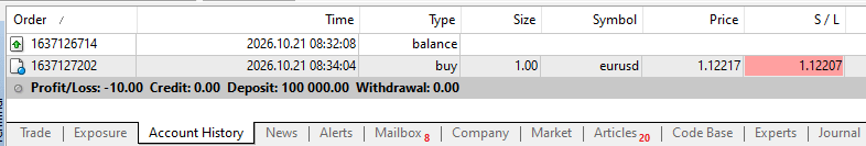Check Account History